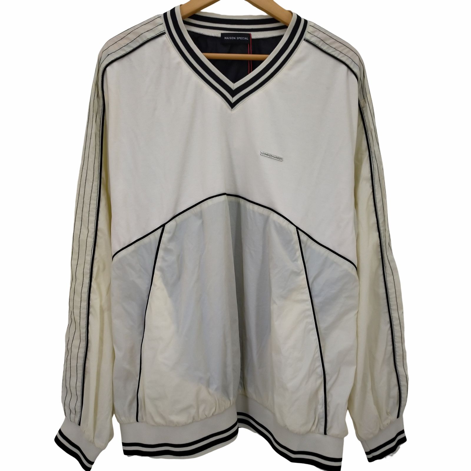 メゾンスペシャル MAISON SPECIAL Piping Sideline Tops レディース F