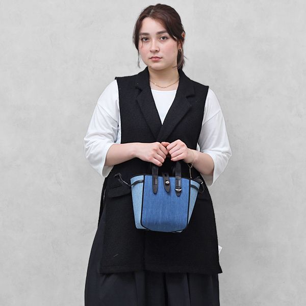 フルラ FURLA ネット NET MINI TOTE コットン×レザー 2WAY ミニ