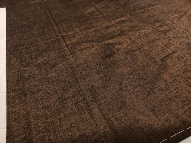 平和屋着物 男性 紬 アンサンブル 色無地 鉄黒色 正絹 zg