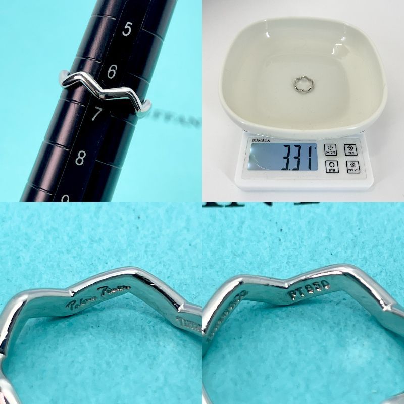 希少 ティファニー プラチナ ジグザグ リング Pt950/24-2889S - メルカリ