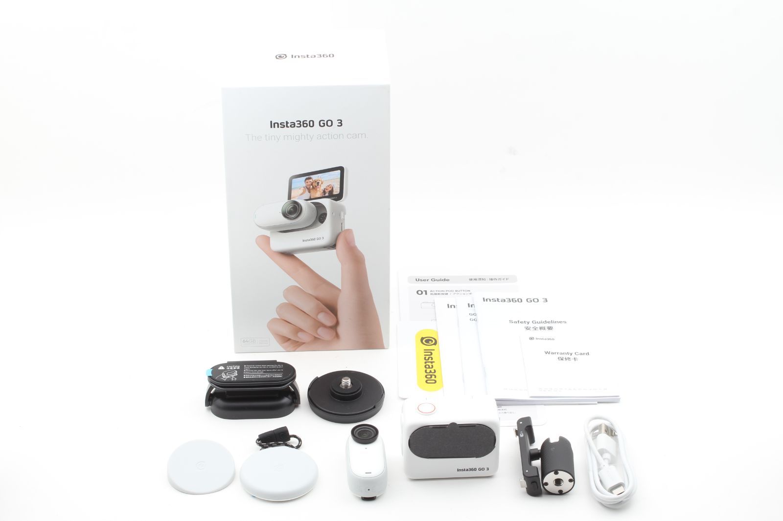インスタサンロクマル GO 3 64GB Insta360 GO 3 64GB アーク インスタサンロクマル GO 3 64GB Insta360 GO 3 64GB アーク