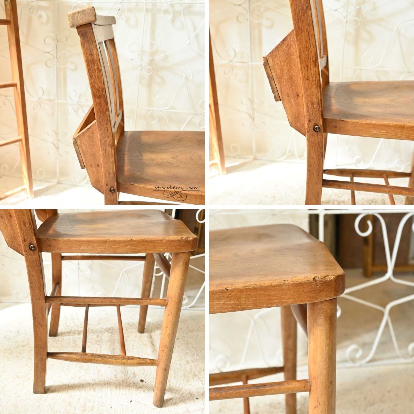 カ*チ様 L3705-19-3 英国アンティーク チャーチチェア 北欧 キッチン L3705-19-3 英国アンティーク チャーチチェア 北欧 キッチン