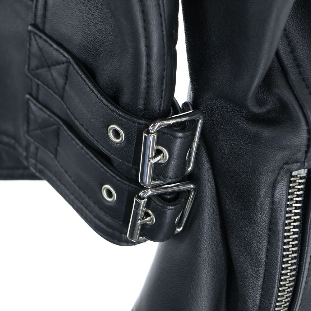 DIESEL (ディーゼル) バックプリント ダブルライダース レザー