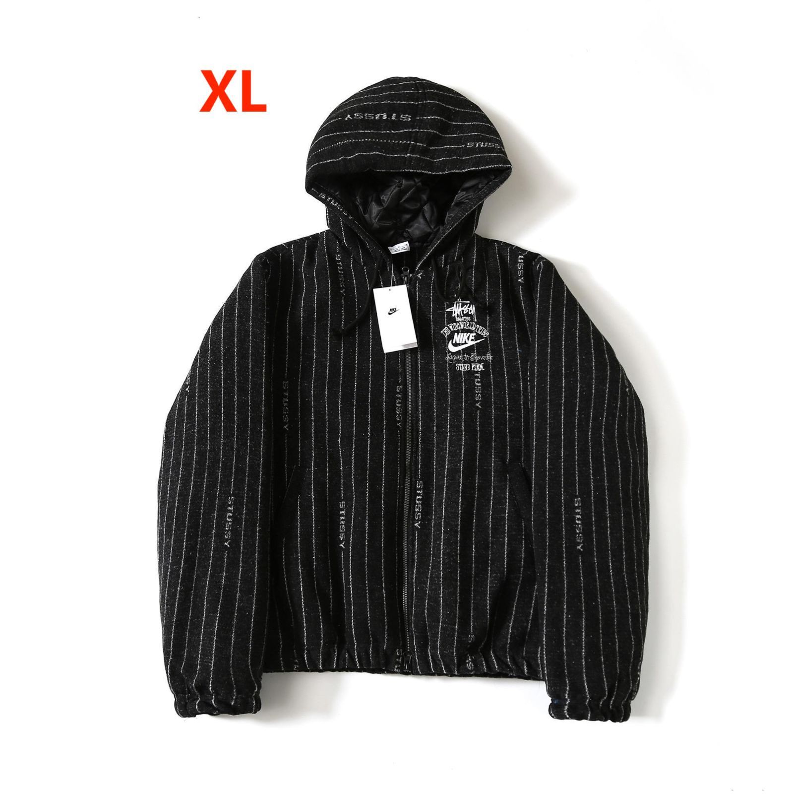 Nike x Stussy Striped Wool Jacket サイズ XL - メルカリ