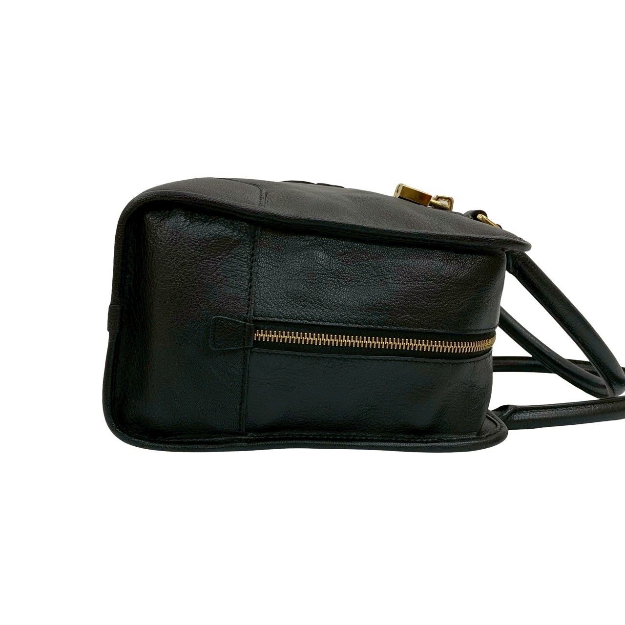 極 美品 保存袋付き LOEWE ロエベ アマソナ 36 アナグラム ロゴ レザー