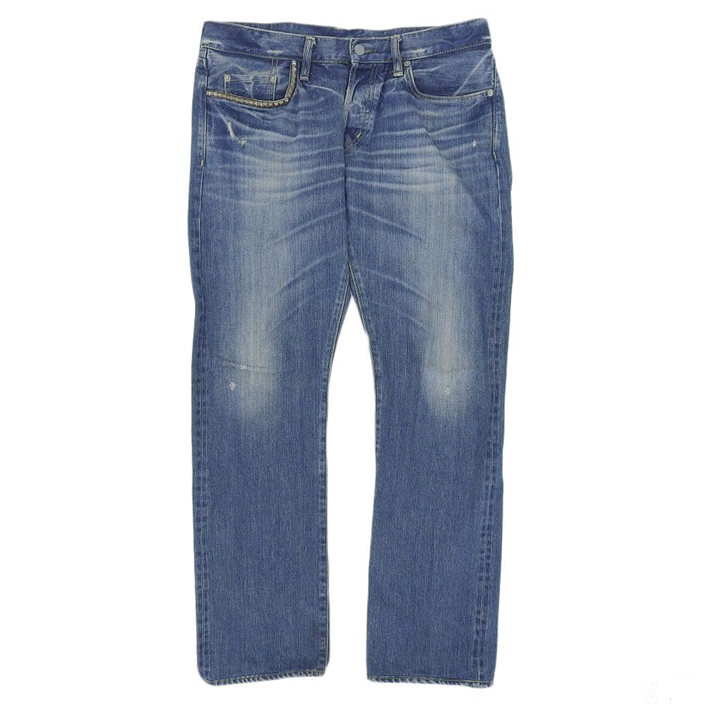 HYSTERIC GLAMOUR ヒステリックグラマー デニム パンツ ボトムス メンズ  コットン スタッズ ブルー 34