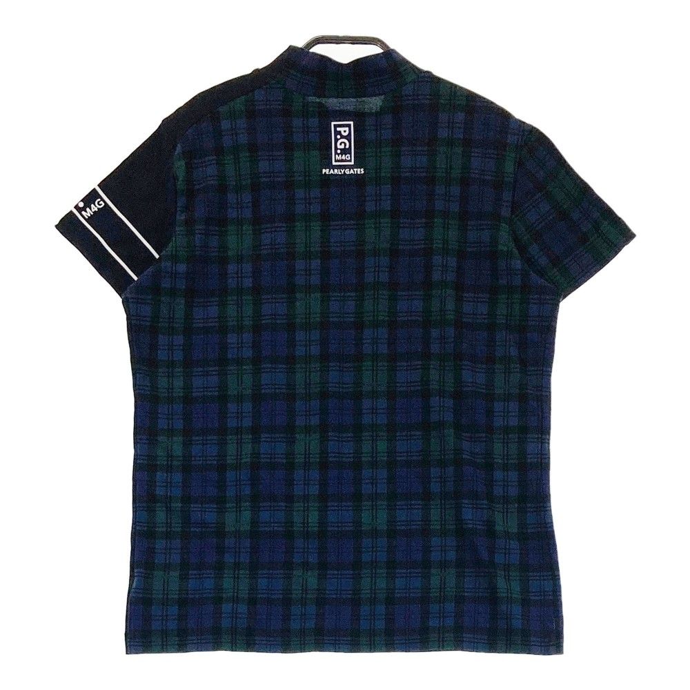 サイズ：1 PEARLY GATES パーリーゲイツ  裏メッシュ ニット ジップジャケット ボーダー柄 ネイビー系 [240101447320] ゴルフウェア レディース ストスト PEARLY GATES パーリーゲイツ 裏メッシュ ニット ジップ