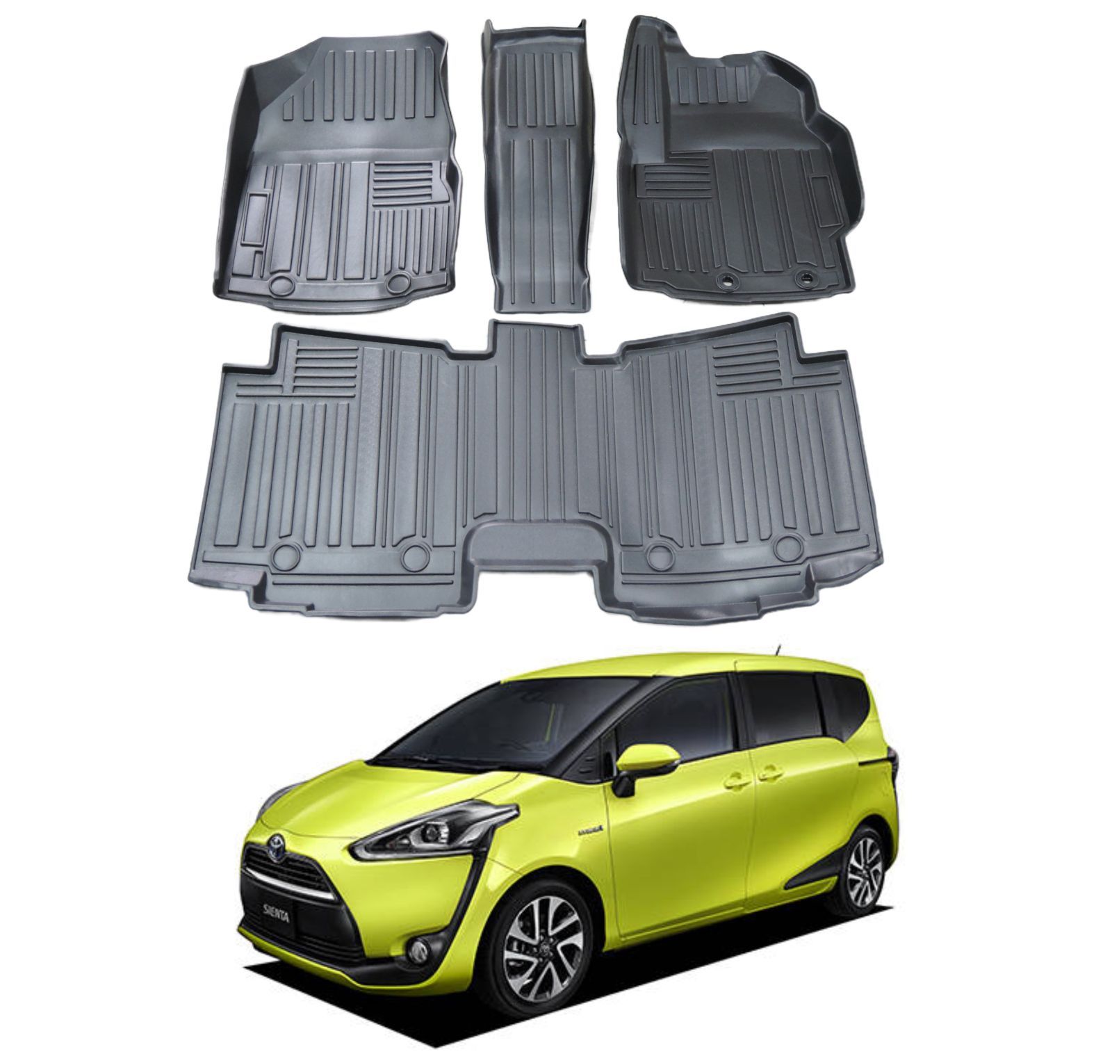 新品未使用】シエンタ3列シート用トヨタ純正品フロアマット トヨタ