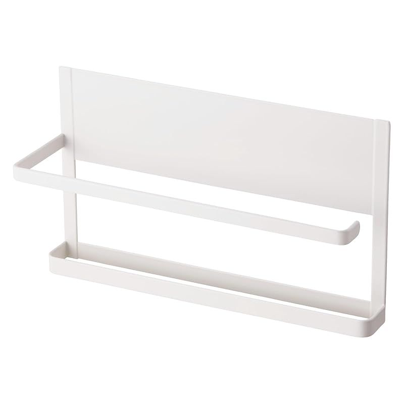 エレコム ペーパーホルダー マグネット 大判キッチンペーパー収納可能 フック6個付属 耐荷重 2kg 