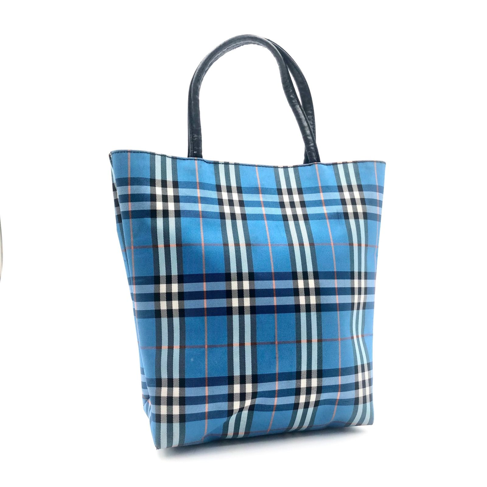 □良品□BURBERRY LONDON バーバリーロンドン トートバッグ バケツ型 