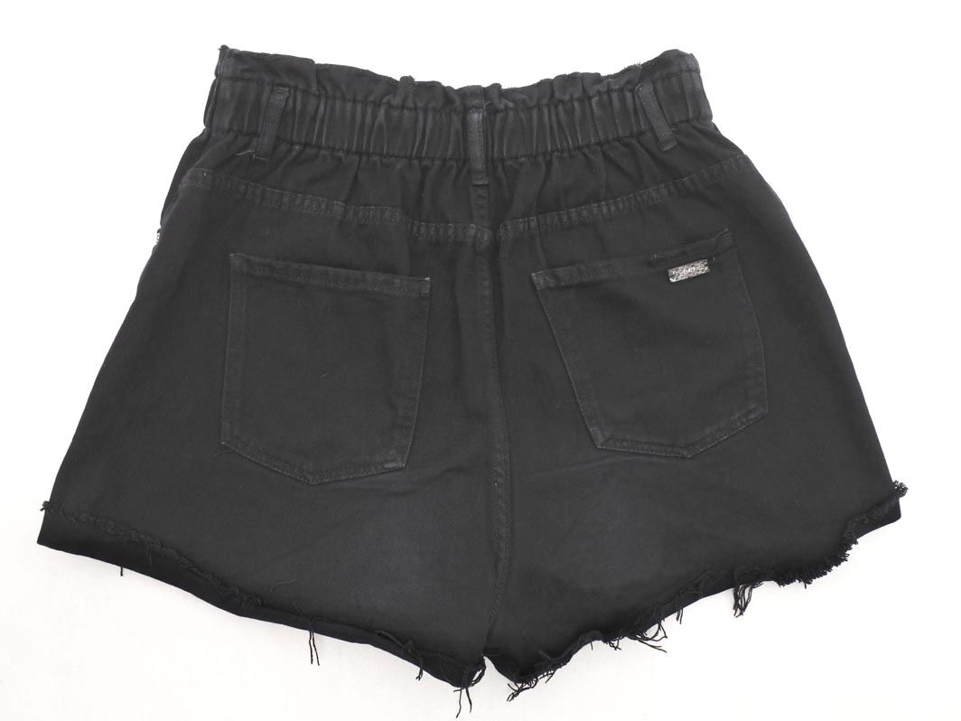ZARA ザラ デニム ショート パンツ size42/黒 □◇ レディース