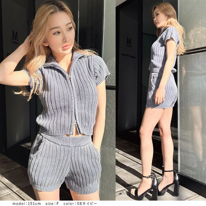 GYDA リブ編み ホワイト 半袖 トップス Free size GYDA リブ編み ホワイト 半袖 トップス Free size トップス