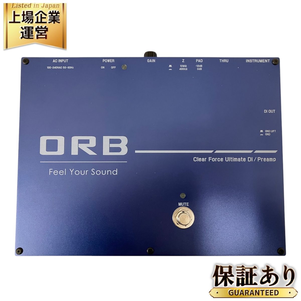 ORB Clear Force Ultimate DI プリアンプ ダイレクトボックス 音響機材 オーブ 良好 O9641278