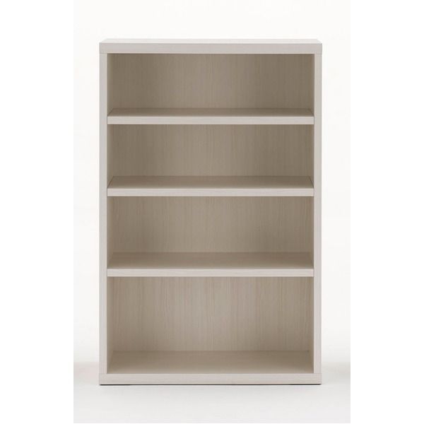 フナモコ リビングシェルフ 幅74.3×高さ113.8cm ホワイトウッド LFS-74 完成品 日本製