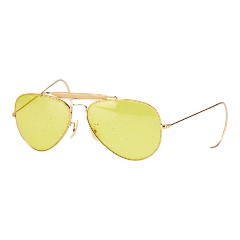 レイバン アウトドアーズマン サングラス ティアドロップ ゴールド プラスチック メンズ Ray-Ban 1-0232762