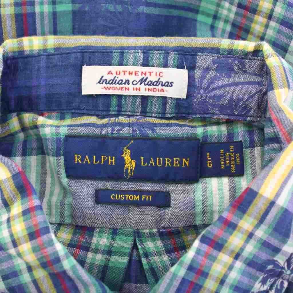 ラルフローレン リネン ボタンダウン 長袖シャツ カスタムフィット オレンジ トミー ヒルフィガー TOMMY HILFIGER プレミアムリネンボタン