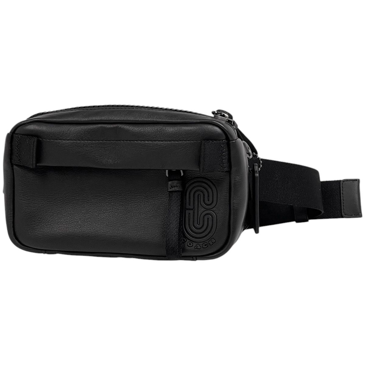 コーチ COACH ミニ エッジ ベルト バッグ ウエストポーチ ロゴ ボディバッグ レザー ブラック 6786 メンズ