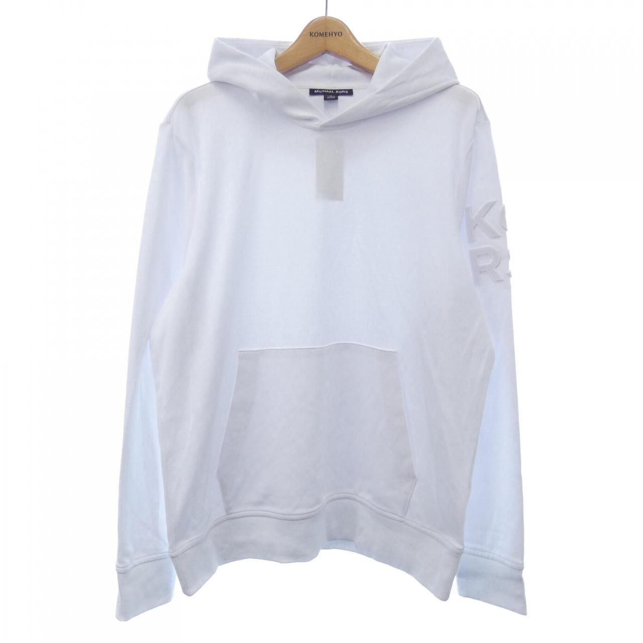 MICHAEL KORS ホワイト パーカー S 100 NEW Mens LARGE Michael Kors Embroidered Logo White