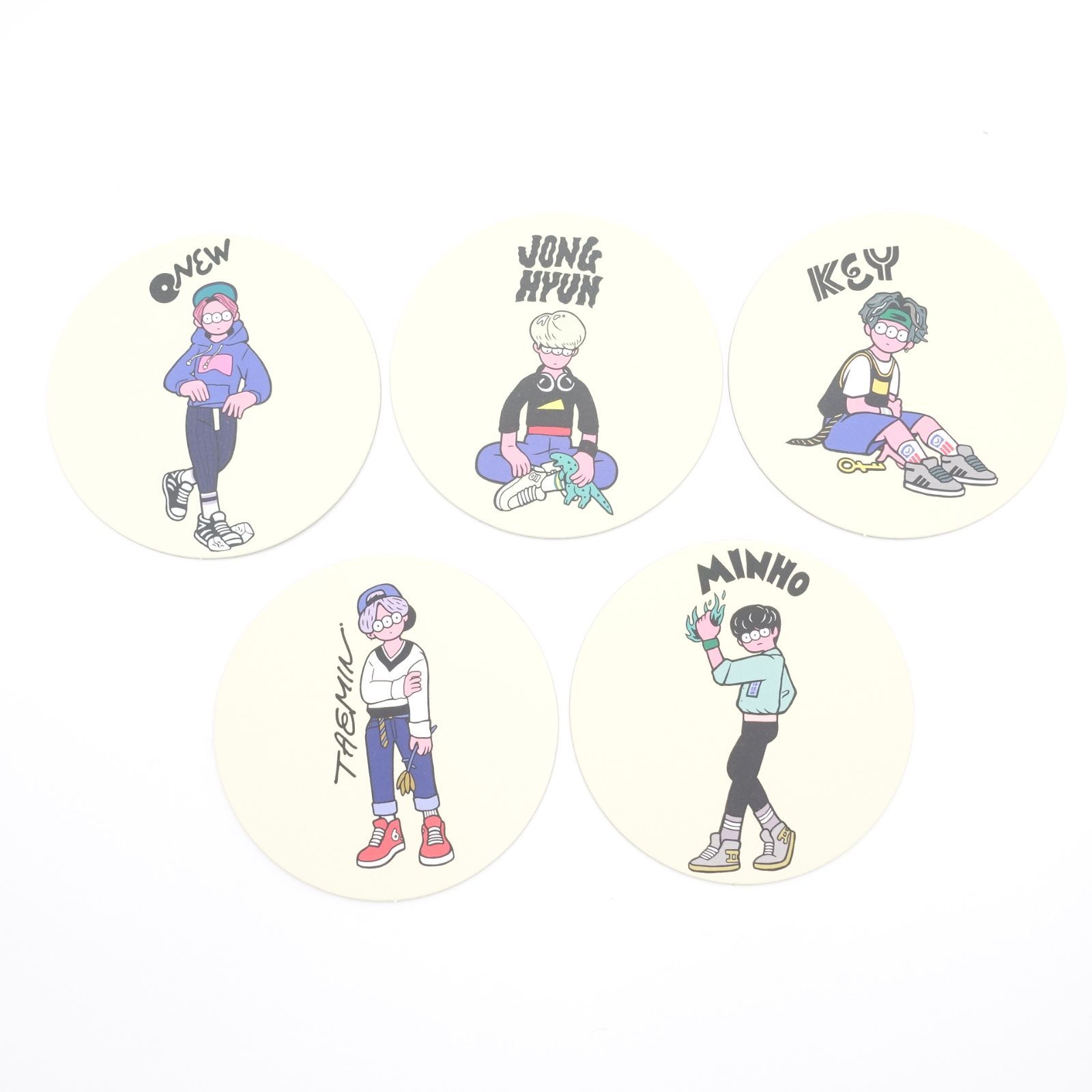 SHINee WORLD V コースター 5枚セット シャイニー K－POP 雑貨 グッズ