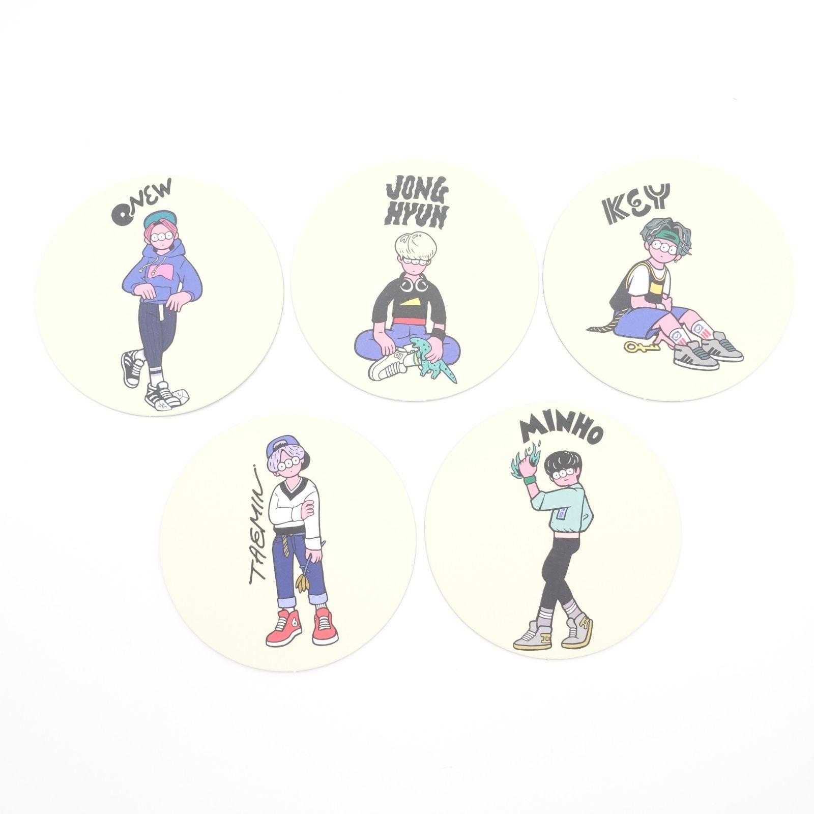 SHINee WORLD V コースター 5枚セット シャイニー K-POP 雑貨 グッズ