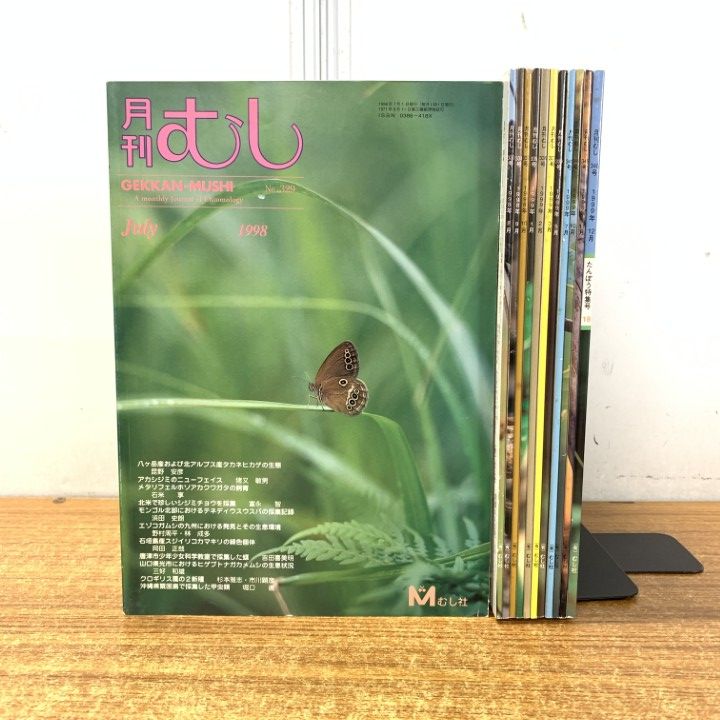 01)【1点限り!】月刊むし 1998年～1999年 まとめ売り12冊セット/329