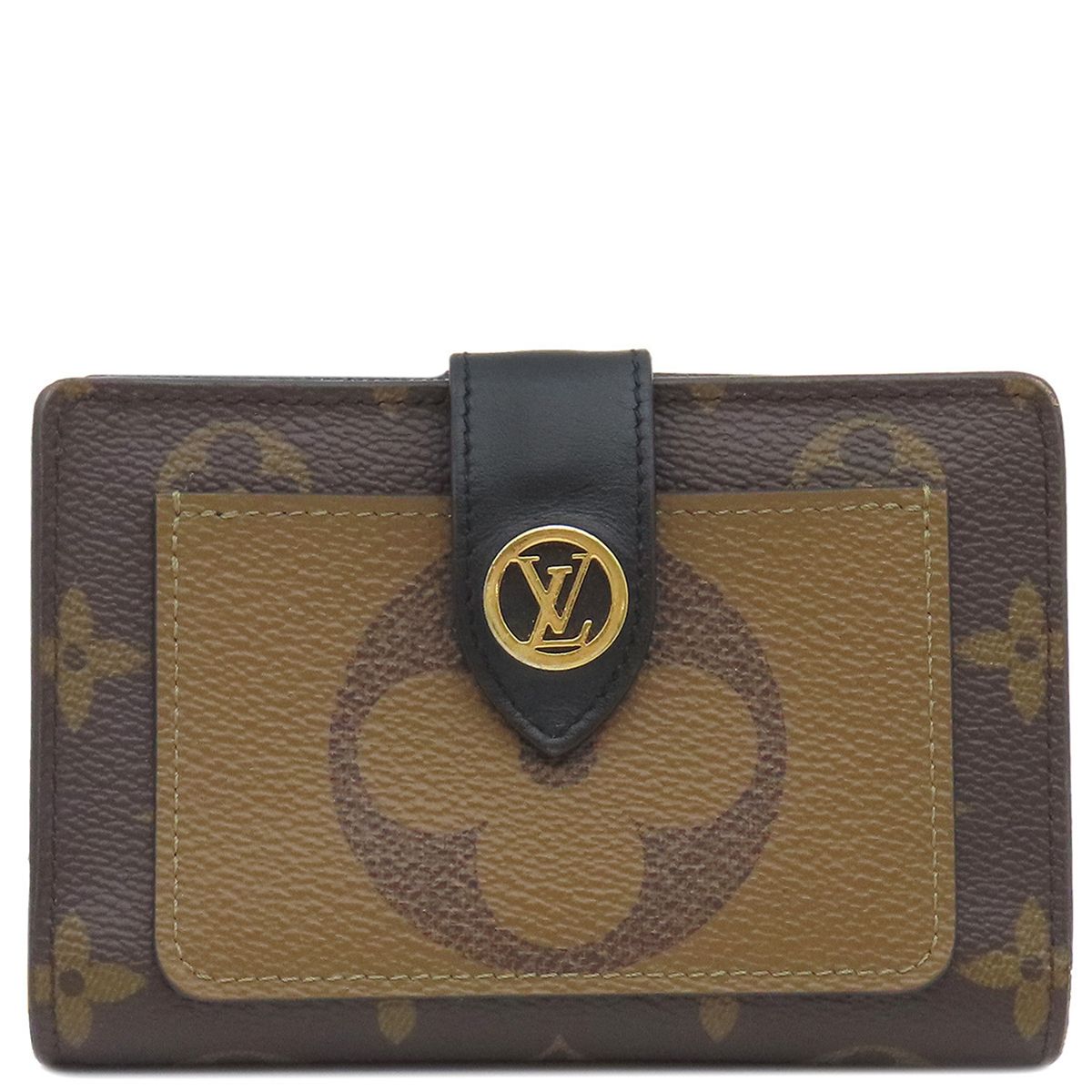 ルイヴィトン モノグラム ポルトフォイユ ジュリエット 茶 ブラウン 1576 ルイヴィトン LOUIS VUITTON 二つ折り財布 ポルトフォイユ