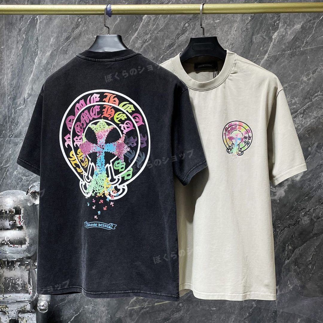 Chrome Hearts | クロムハーツ Ｔシャツ 半袖 ロンT カットソー ロング Tシャツ ベージュ ブラック  黒