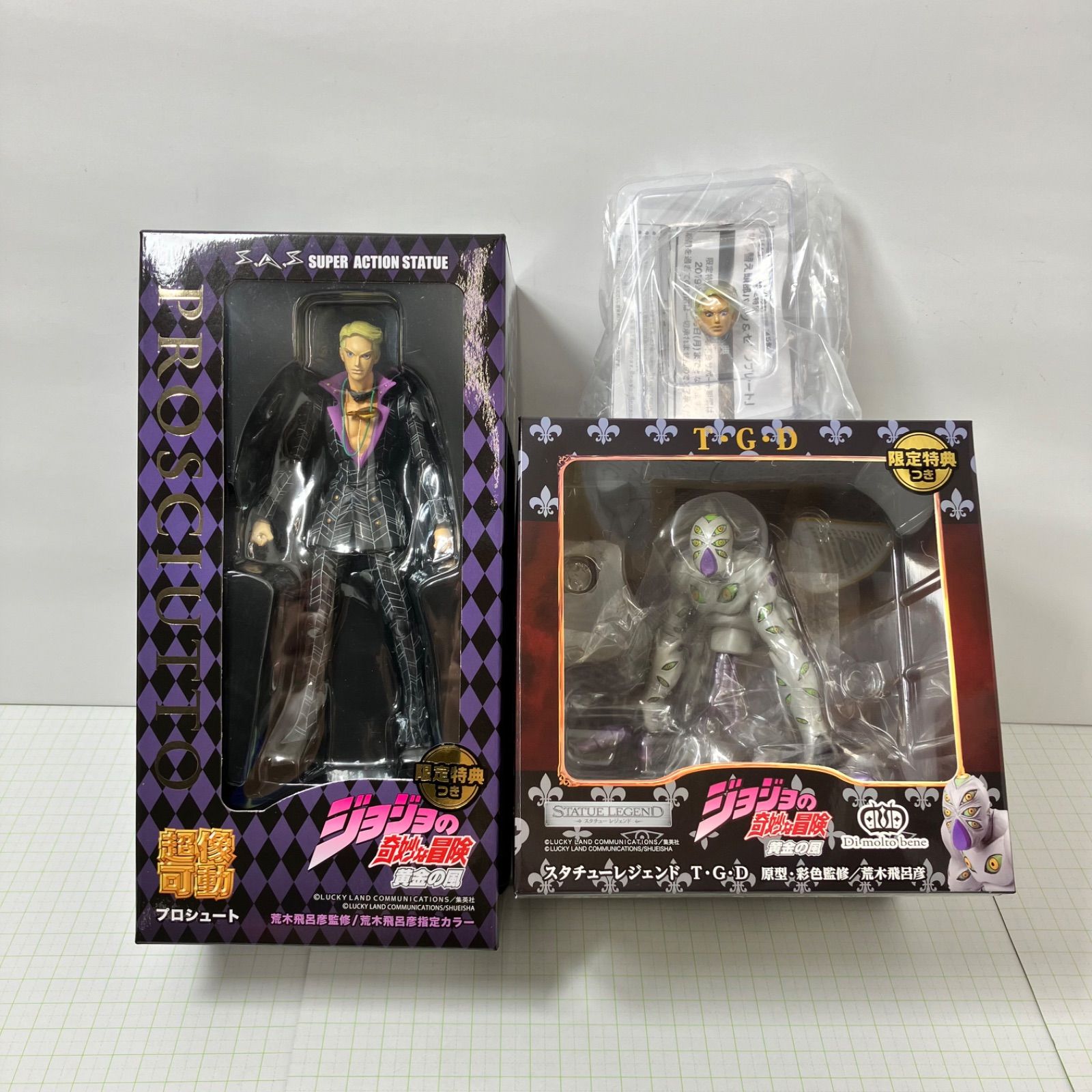 ジョジョ5部　一番くじ　超像可動　キャラヒーローズ スタチューレジェンドセット ジョジョ5部 一番くじ 超像可動 キャラヒーローズ スタチュー