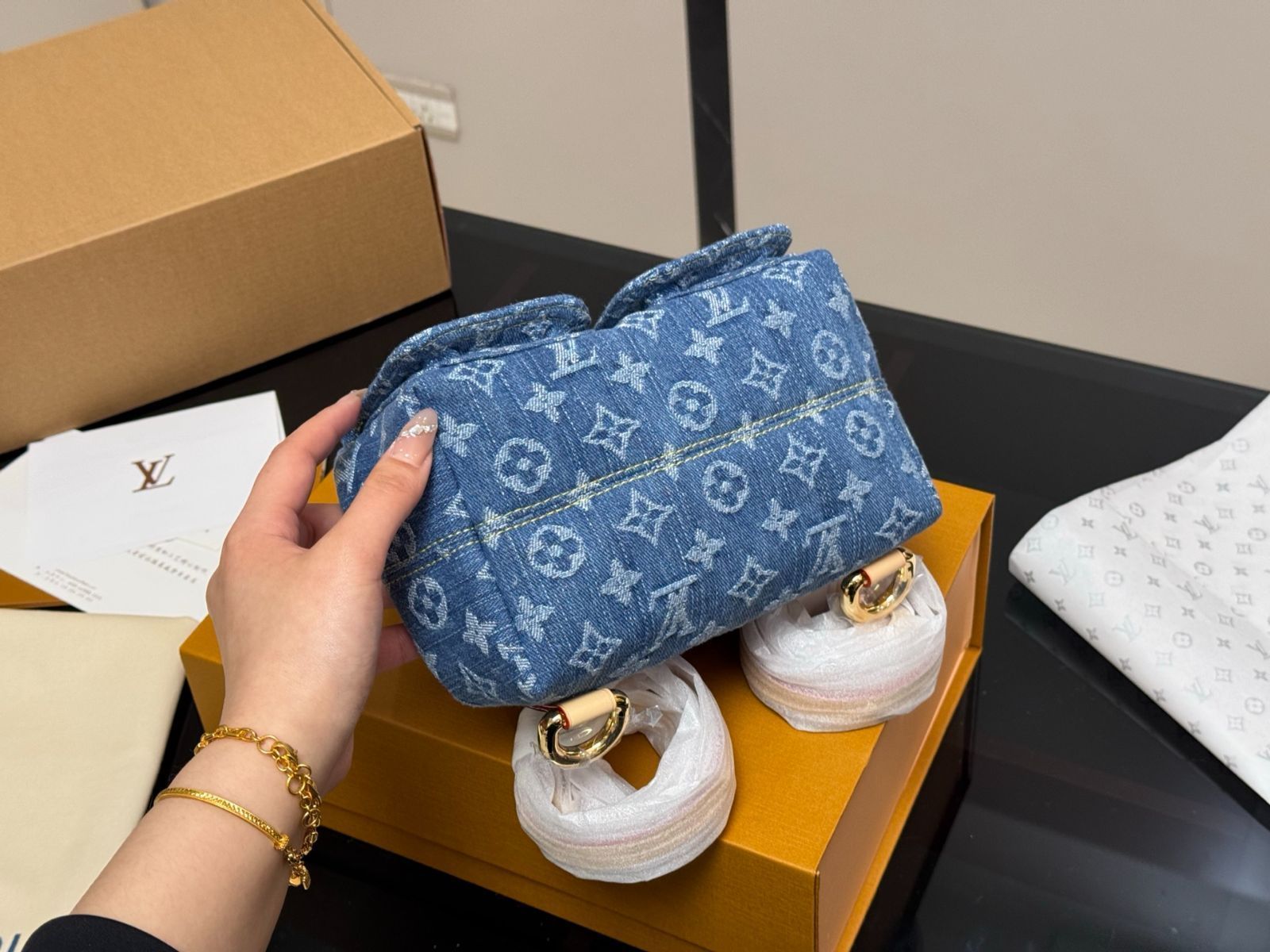 今日特価】Louis Vuitton Denim Backpack ルイヴィトン デニム