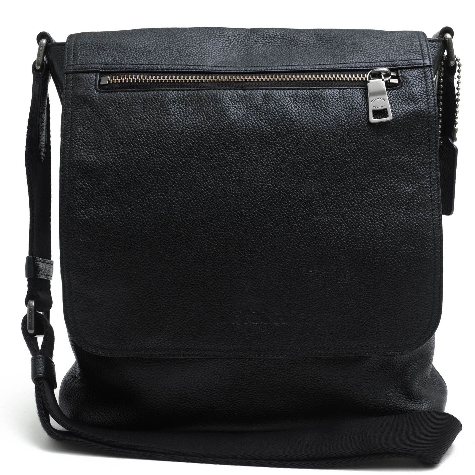 コーチ COACH バッグ ショルダーバッグ 鞄 メンズ 男性 男性用 レザー 革 本革 ブラック 黒 F71621 SULLIVAN SMALL MESSENGER IN PEBBLE LEATHER サリバン スモール メッセンジャー クロスボディ メッ