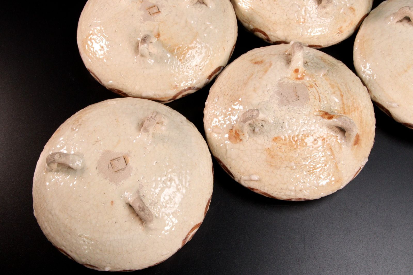 北大路魯山人 志野向付 5客 17cm 菊田清年識箱 唐物 骨董 古美術 楾