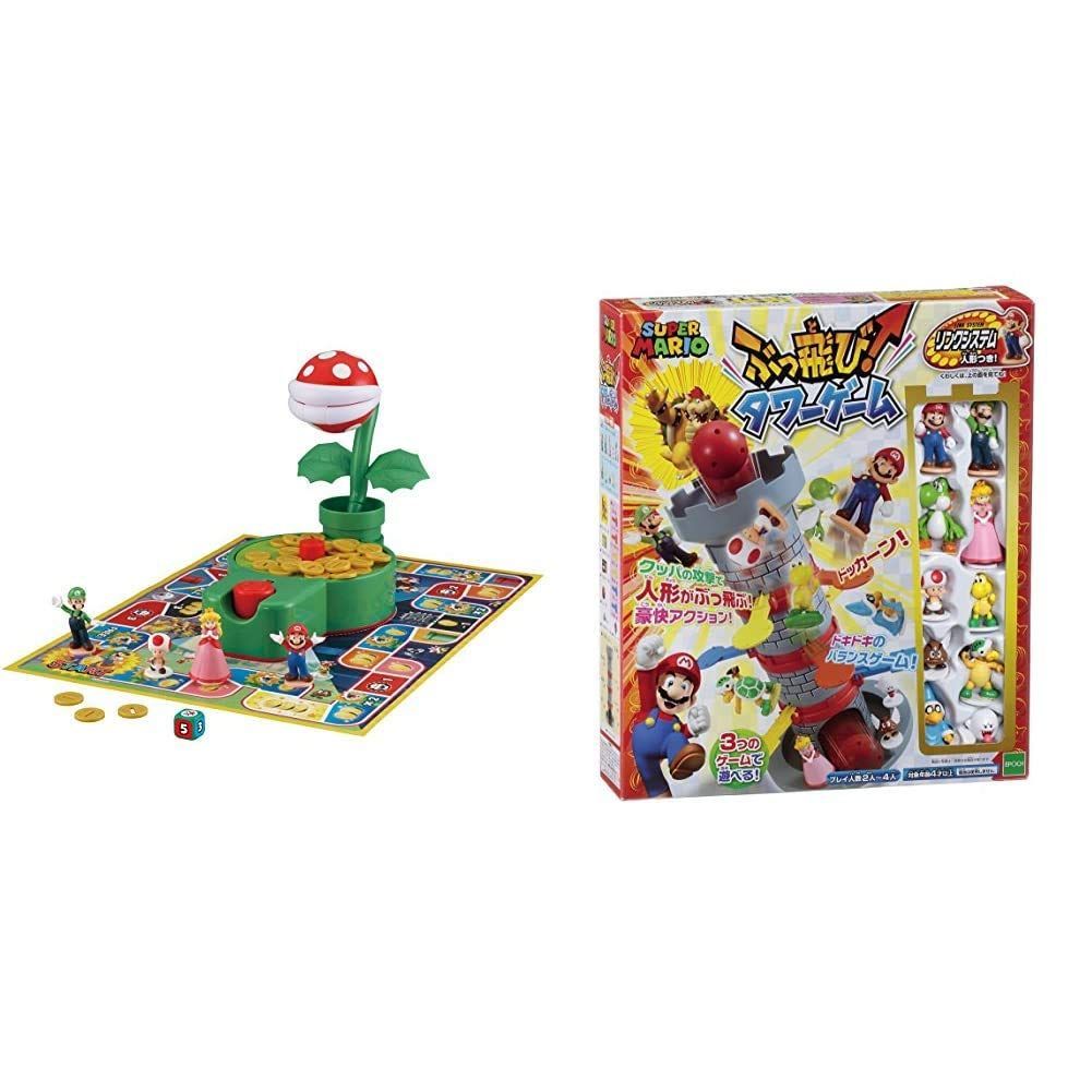 特価セール】かみつき注意! パックンフラワーゲーム u0026 スーパーマリオ スーパーマリオ ぶっ飛び! タワーゲーム