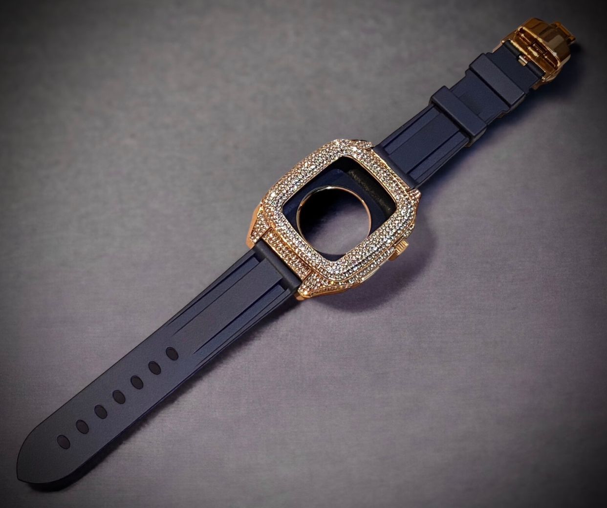 03☆applewatchバンド ステンレス カバー キラキラ ラバーベルト 03☆applewatchバンド ステンレス カバー キラキラ ラバーベルト