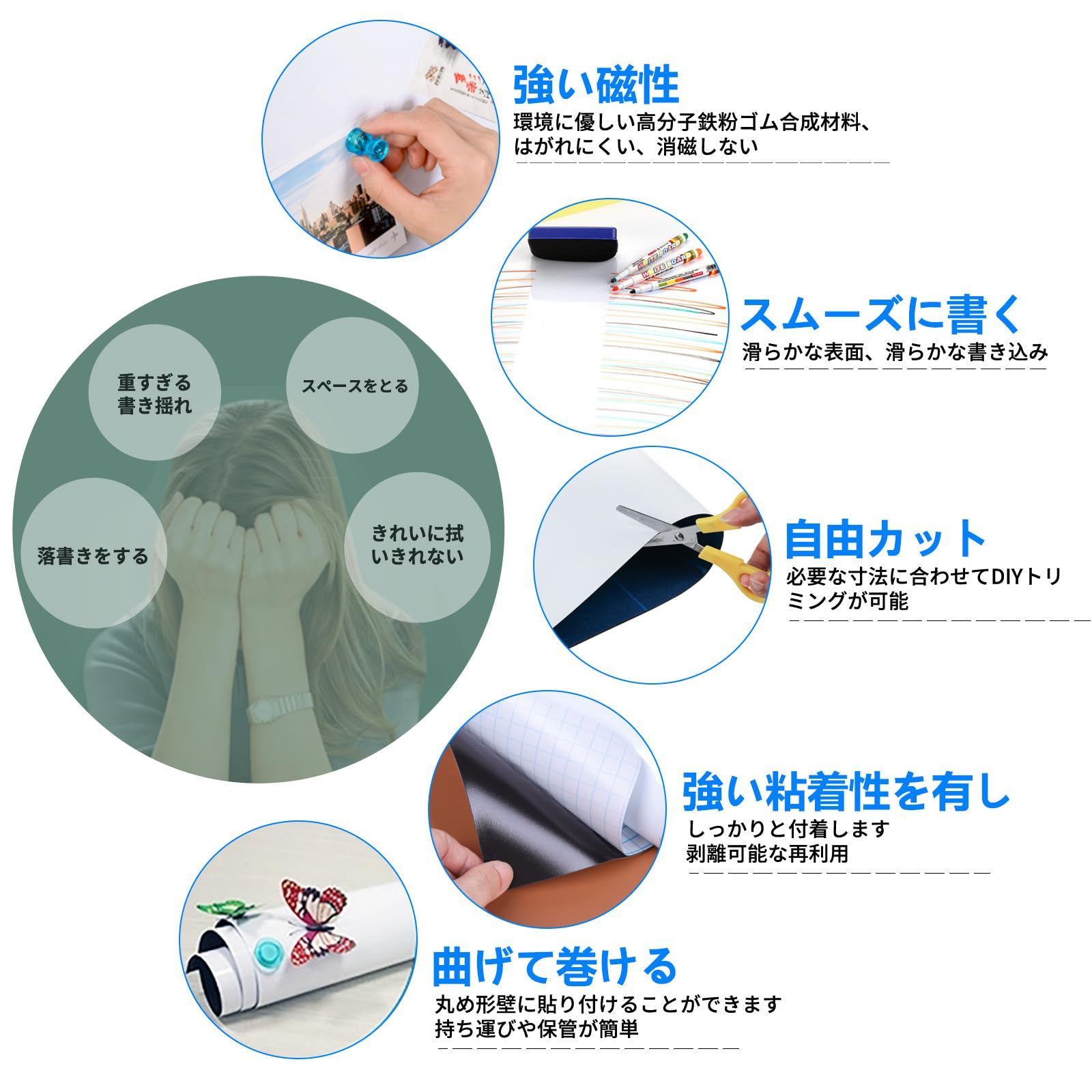 貼って剥がせる粘着式 豪華セット