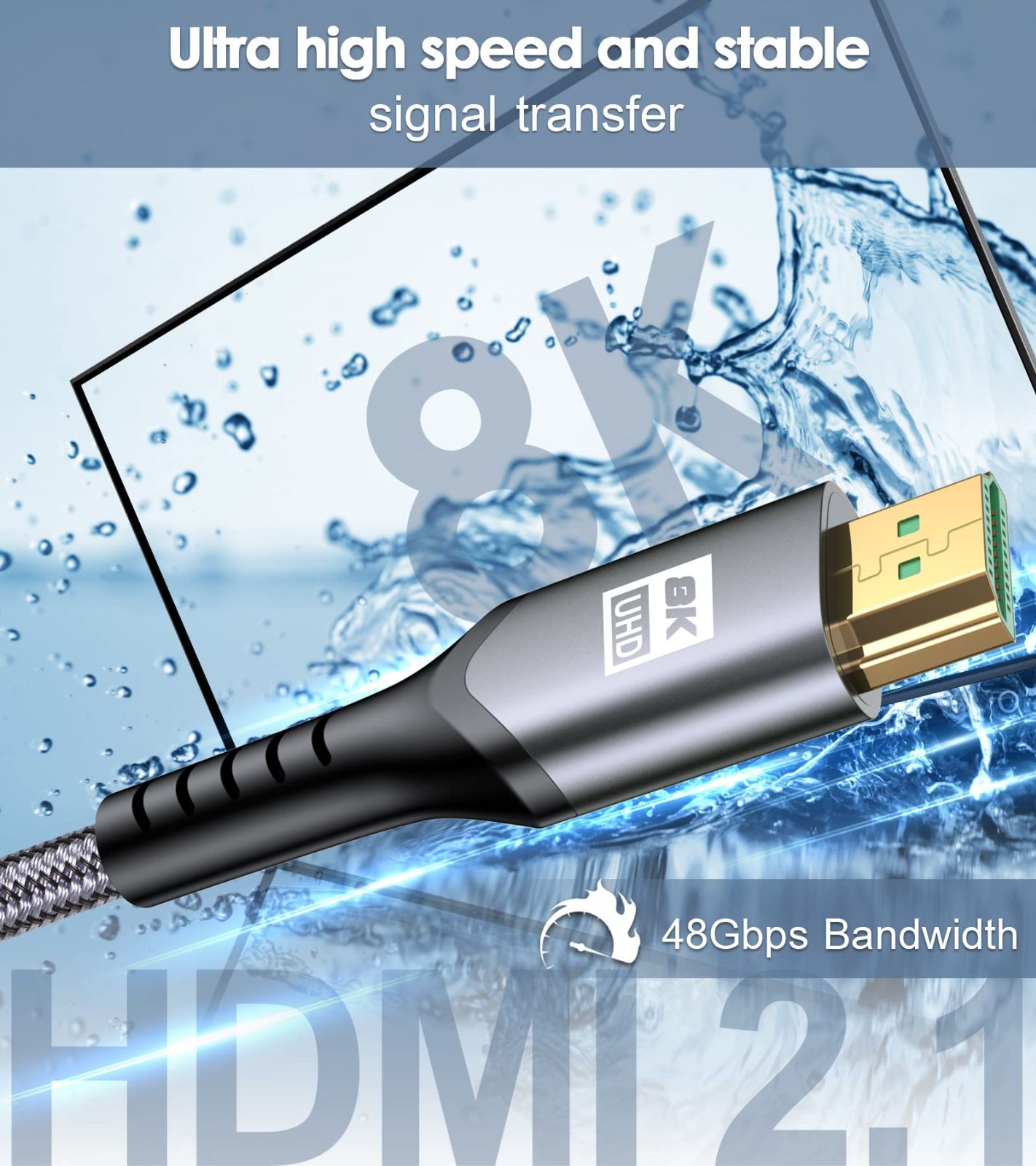 良質 超高速 2m HDMIケーブル 2.1規格 48Gbps Xbox PS5 agapeeurope.org