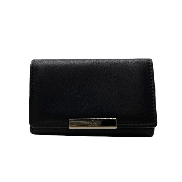 グッチ 6連 キーケース キーリング レザー ブラックGUCCI