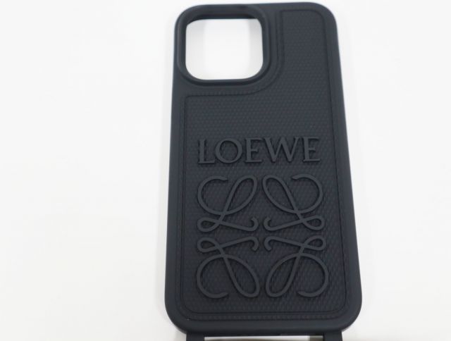 ロエベ LOEWE アイフォンケース ブラック アナグラム iPhone 14 ProMax