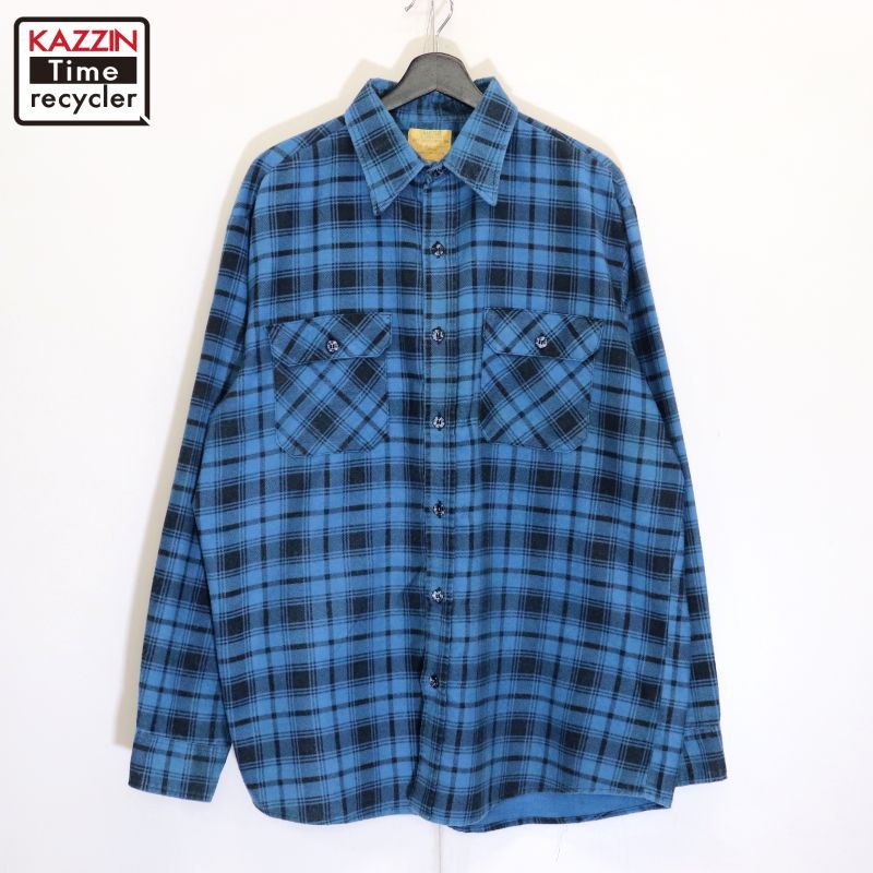 70s USA VINTAGE★Sears★プリネル★チェックシャツ★USA古着 70s USA VINTAGE☆Sears☆プリネル☆チェックシャツ☆USA古着