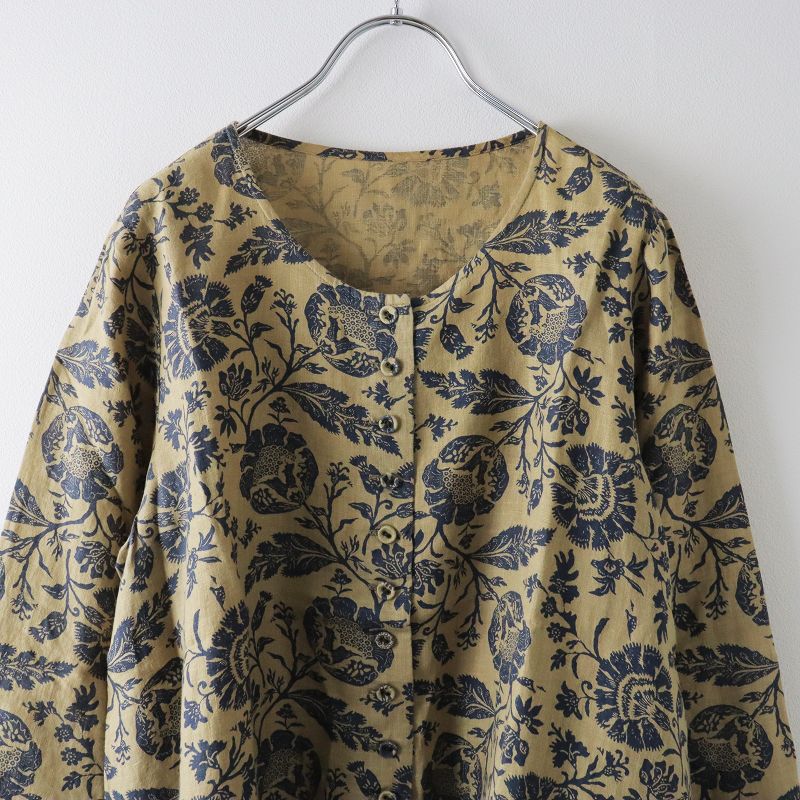 ヴラスブラム Vlas Blomme ネストローブ nest Robe リネン プリント