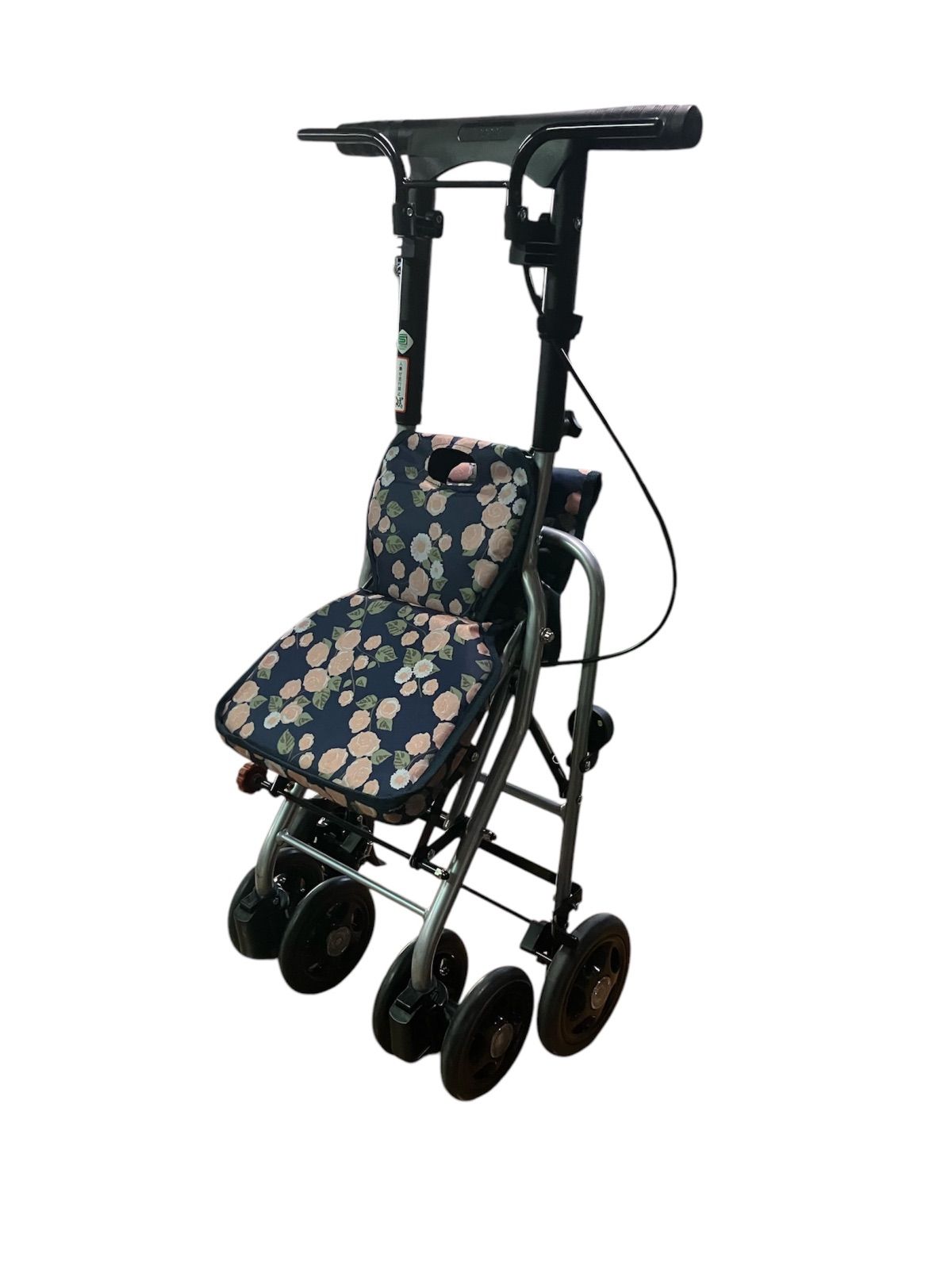 島製作所 リズム シルバーカー ネイビー チェック柄 島製作所 シルバー