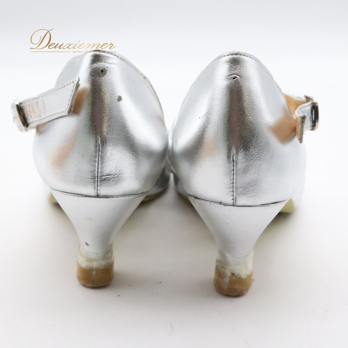 【社交ダンス用衣装】23 1/2CM SPECIAL HERZ MADE シルバー系 光沢 艶 ダンス シューズ レディース用 靴 ヒール オシャレ シューズ 光沢 シルバーシューズ ダンスシューズ ヒール靴 社交ダンス レディース用靴 靴ヒール 社交ダンス用衣装】23 1/2CM SPECIAL HERZ MADE シルバー系 光沢