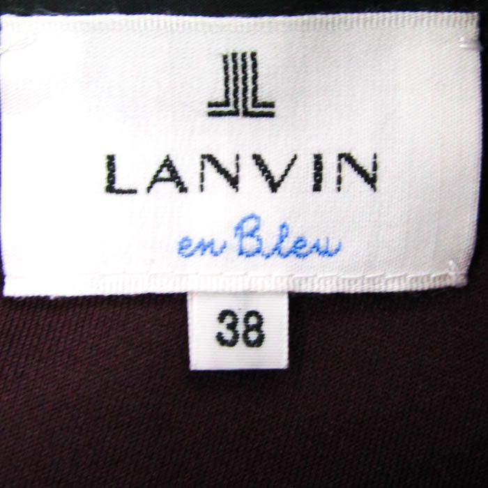 【美品】LANVINランバンオンブルー　ギャザーネックダンボールカットソー ランバンオンブルー ギャザーネックダンボールカットソー トップス