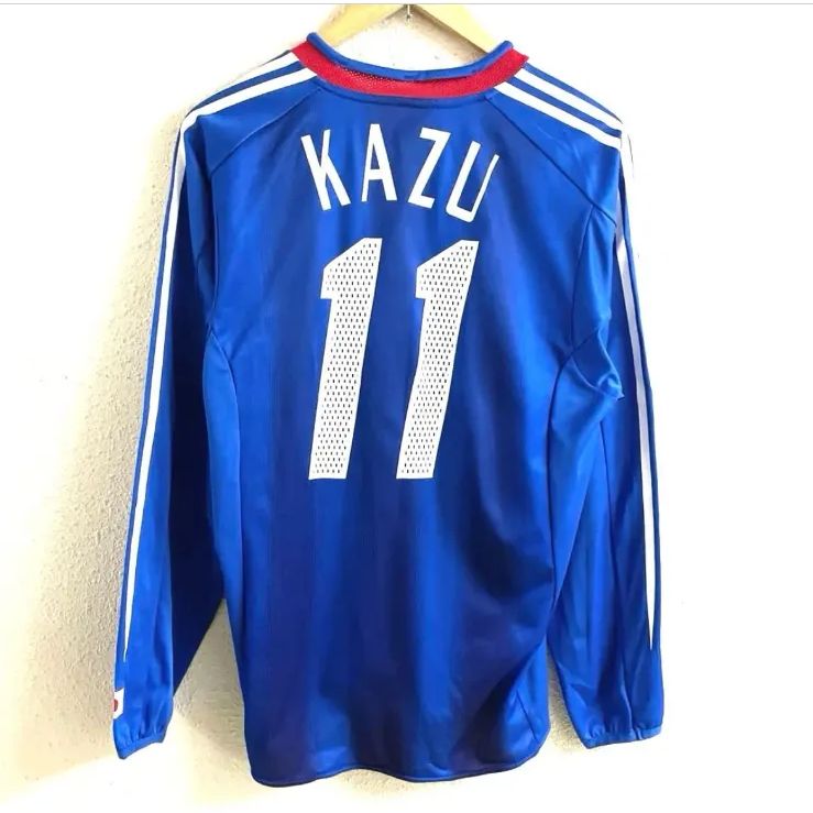 adidas サッカー 2004 日本代表 #11 三浦知良 長袖 ユニフォーム adidas サッカー 2004 日本代表 #11 三浦知良 長袖 ユニフォーム