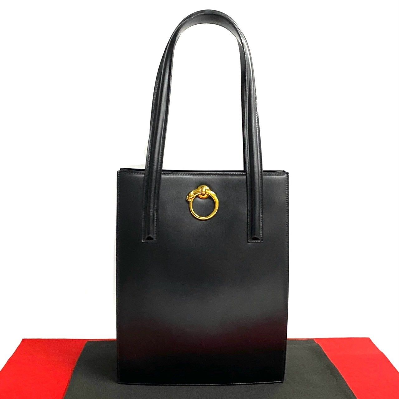 極 美品 CARTIER カルティエ パンテール パンサーライン カーフ レザー 