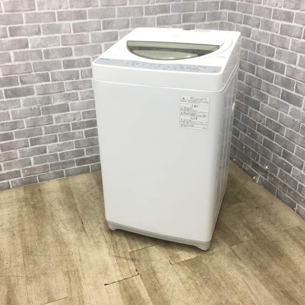 東芝 洗濯機 6.0kg 縦型 AW-6G6 W 2019年製
