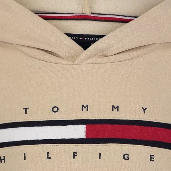  トミーヒルフィガー ワイドフラッグ裏起毛プルパーカー パーカー トップス
