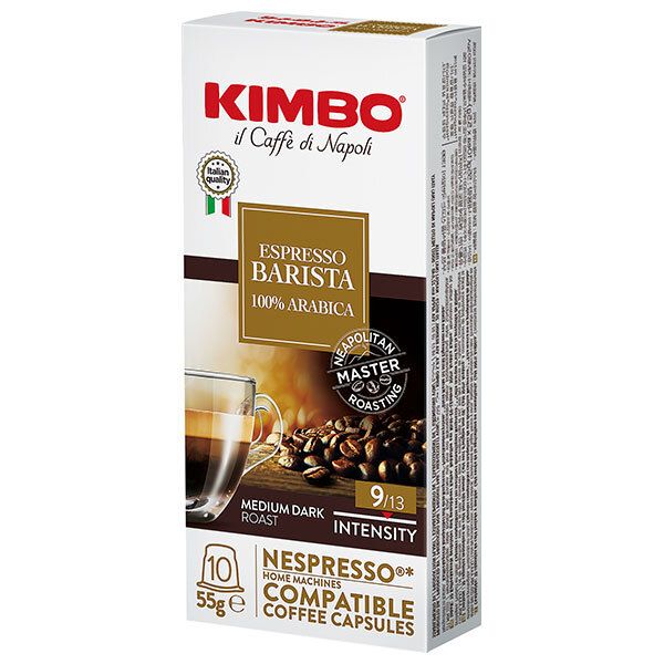 モンテ物産 キンボ カプセルコーヒー バリスタ 55g 5.5g×10 ×10本入× 2ケース ｜ コーヒー キンボ 珈琲
