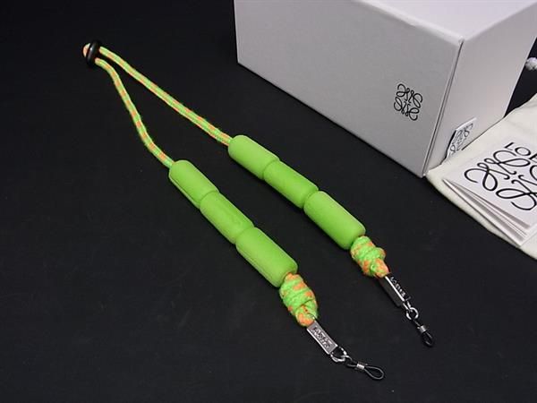 ■新品■未使用■ LOEWE ロエベ フローティングストラップ サングラスストラップ ライトグリーン系 AT3399 □新品□未使用□ LOEWE ロエベ フローティングストラップ サングラス