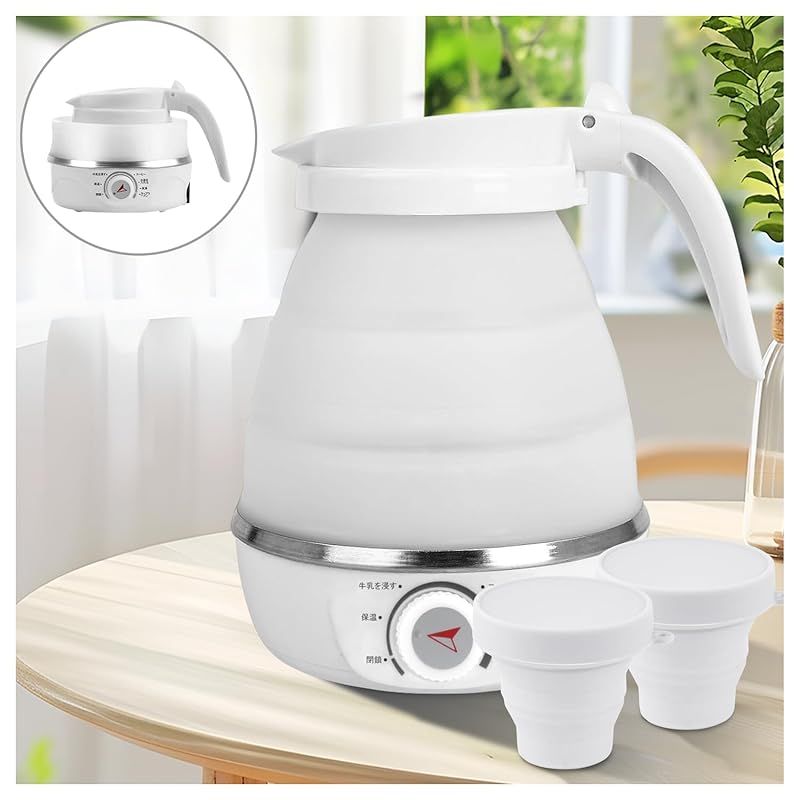 新登場 Tplook ケトル 折りたたみケトル大容量1.2L 電気 キャンプ 海外対応 電気ケトル アウトドア 折りたたみ ダブル保温 携帯 持ち運び 車中泊100v 0