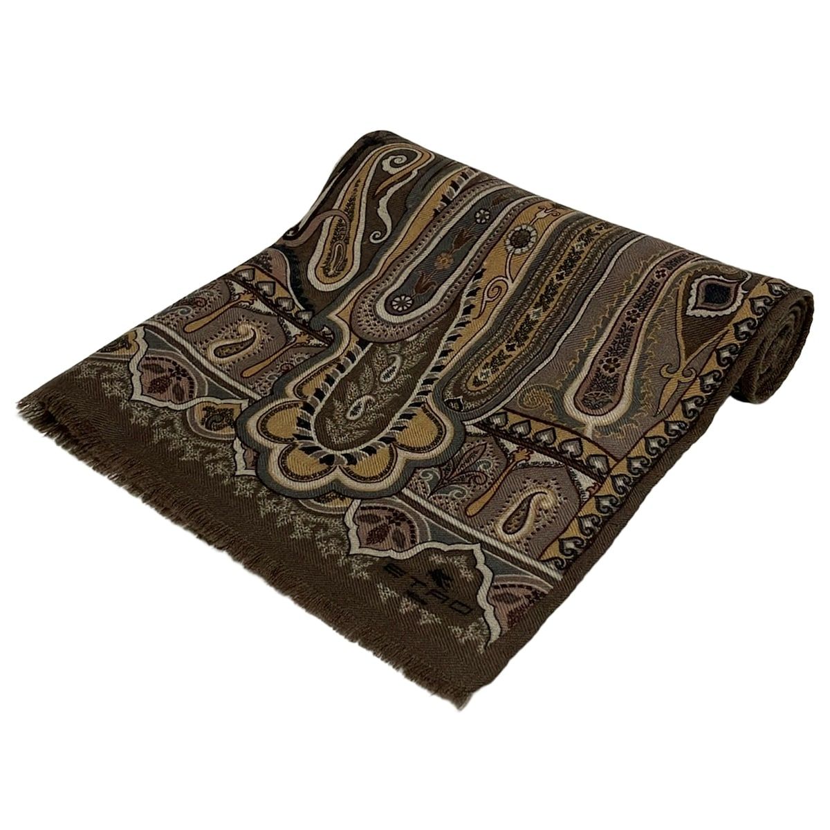 ETRO(エトロ) ストール(ショール) - グレーベージュ×ベージュ×マルチ  